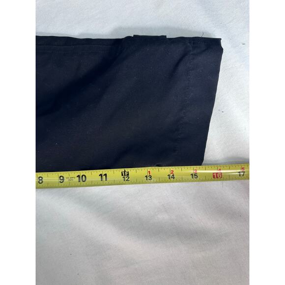 Sanyo NY Womens sz S Oversized Black Button Down Trench Coat City Chic Hong Kong - Picture 12 of 14